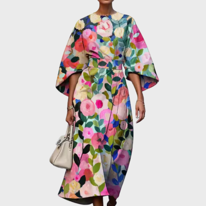 EDRICA | ELEGANT FLORAL DRESS