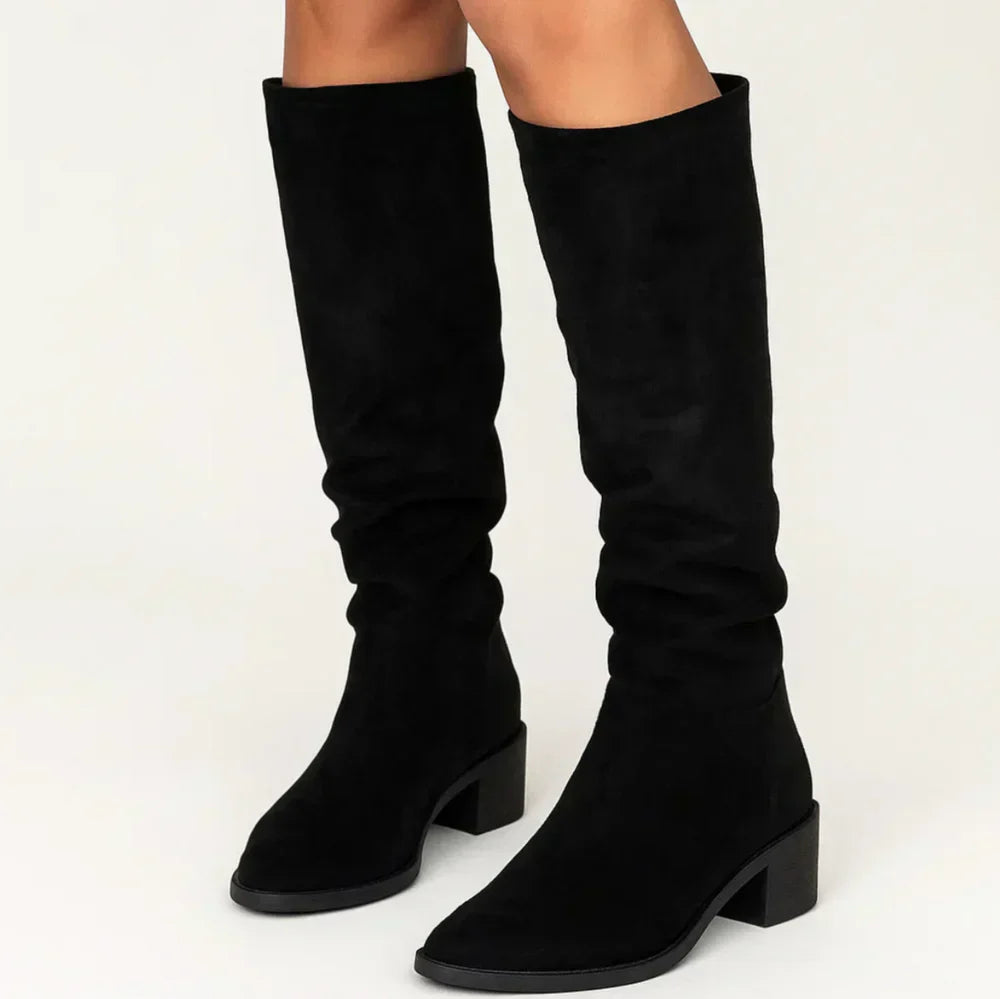 VELVÉNA™ | HIGH SUEDE BOOTS